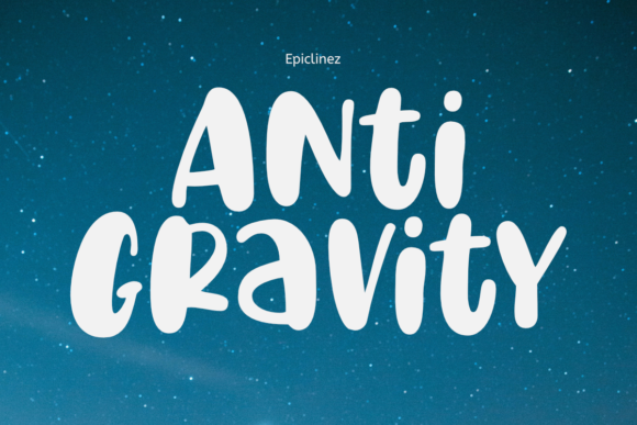 Anti Gravity: A Playful Display Font for Web Design