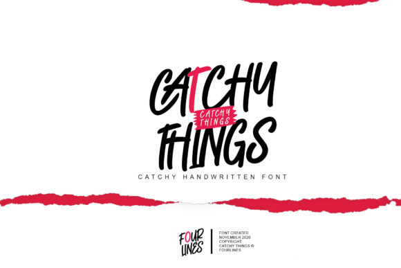 Catchy Things: A Trendy Display Font for Your Brand
