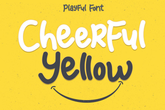 Cheerful Yellow: A Playful Display Font for Branding
