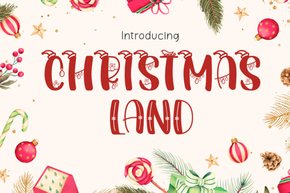 Christmas Land: A Festive Display Font for Web Design
