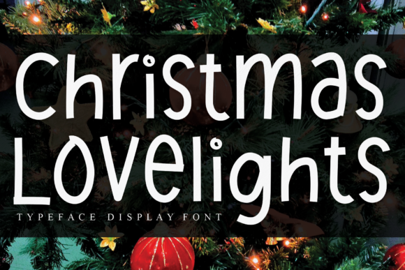 Christmas Lovelights: A Festive Display Font for Web Design