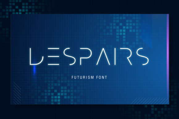 Despairs: A Futuristic Display Font for Modern Web Design