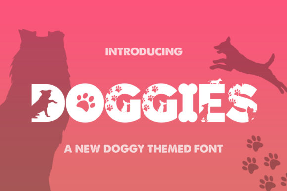 Doggies Silhouette: A Bold Display Font for Marketers