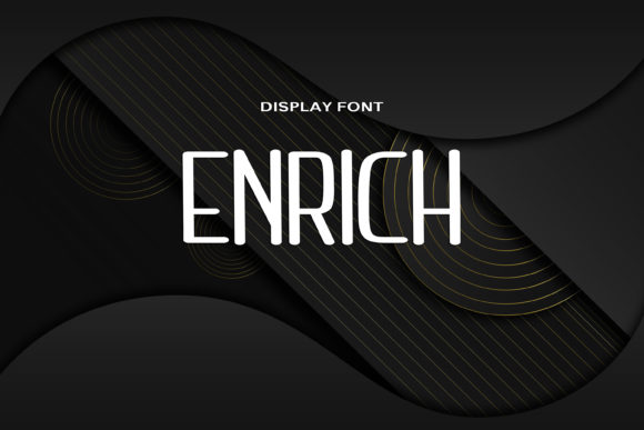 Enrich: A Bold Display Font for Modern Editorial Design