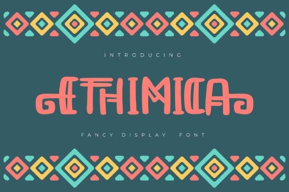 Ethimica: A Stylish Display Font for Makers