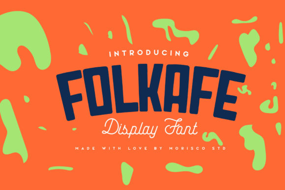 Folkafe: A Bold Display Font for Editorial Design
