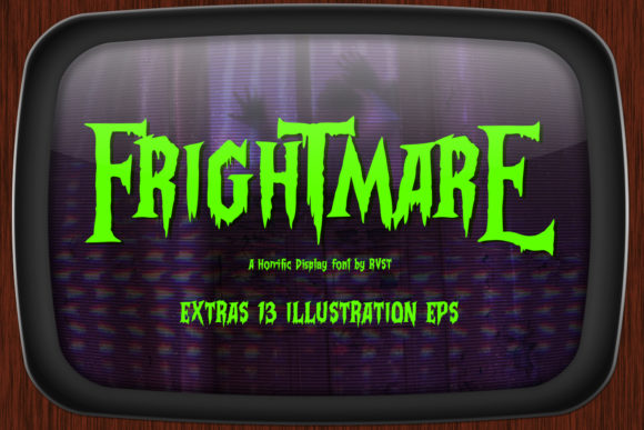 Frightmare: A Vintage Horror Display Font for Bold Designs