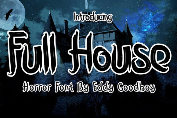 Full House: A Gothic Display Font for Crafters