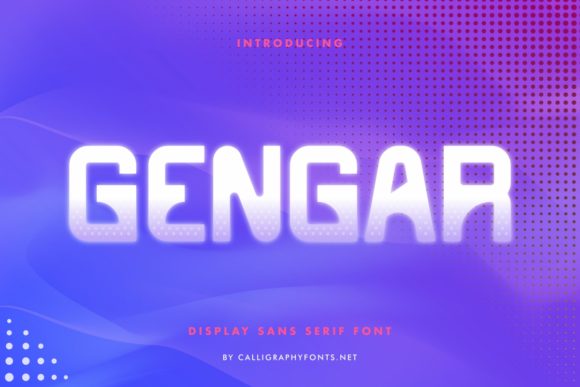 Gengar Font: A Futuristic Display Typeface for Crafters
