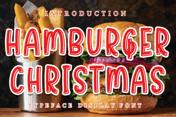 Hamburger Christmas: A Bold Display Font for Web Design
