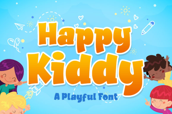 Happy Kiddy: A Playful Display Font for Web Design