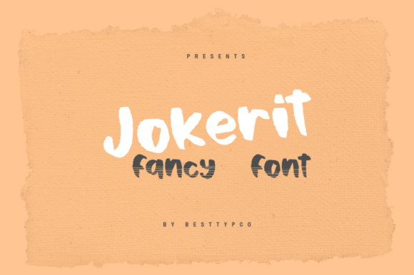 Jokerit: A Cute Display Font for Handmade Products
