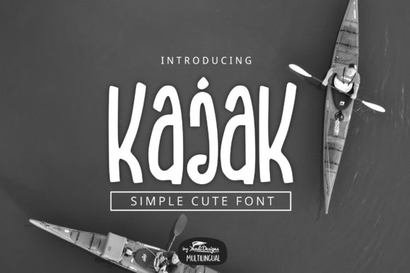 Kajak: A Cute Display Font for Web Design