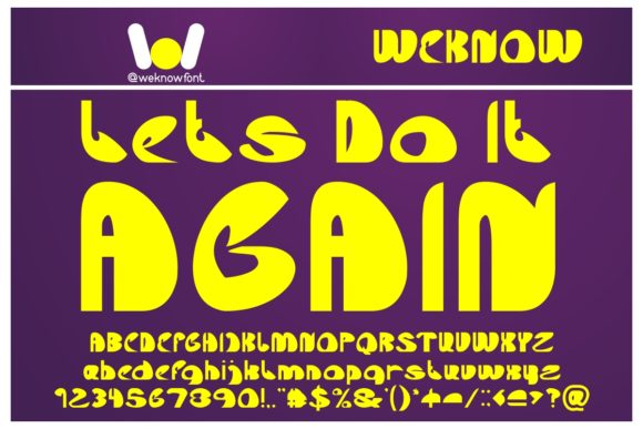 Let s Do It Again: A Bold Display Font for Campaigns