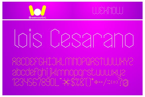 Lois Cesarano: A Unique Display Font for Modern Editorial