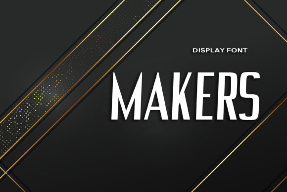 Makers: A Bold Display Font for Brand Identity