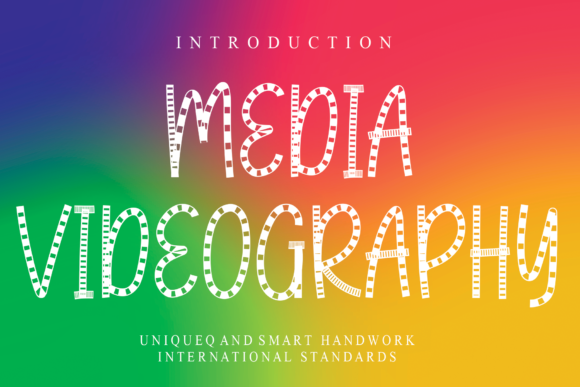 Media Videography: A Casual Display Font for Editors