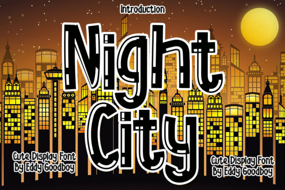 Night City: A Bold Display Font for Modern Branding