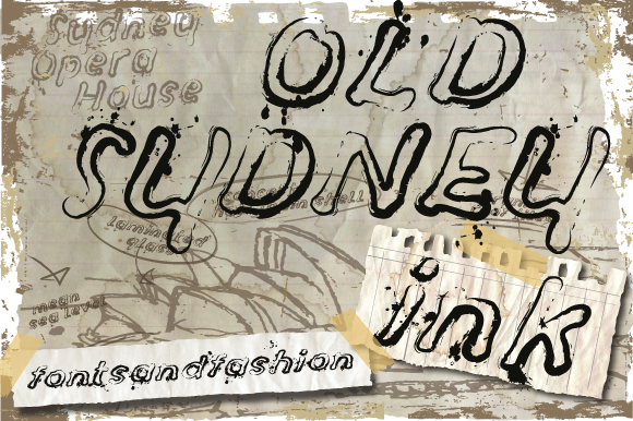 Old Sydney Ink: A Messy Display Font for Editorial Design