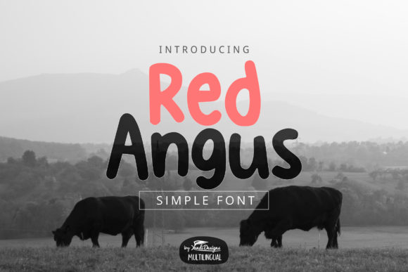 Red Angus: A Bold Display Font for Brand Identity