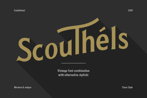 Scouthels: A Bold Vintage Display Font for Brands