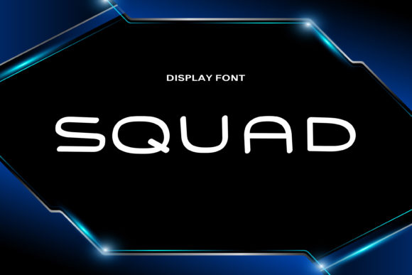 Squad: A Modern Geometric Display Font for Bold Branding