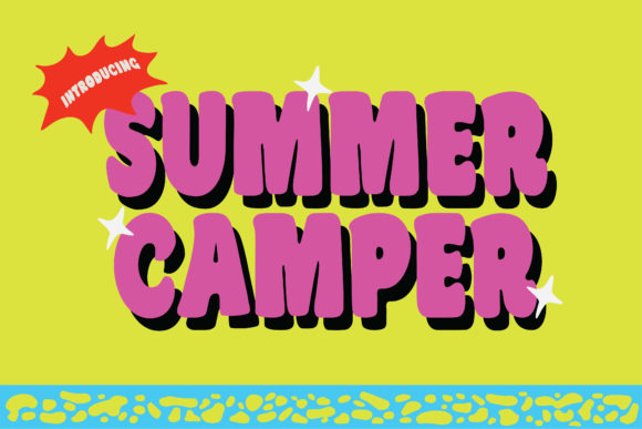 Summer Camper: A Fun Display Font for Small Business
