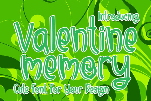 Valentine Memory: A Charming Display Font for Editors