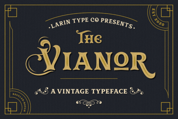 Vianor: A Bold Vintage Display Font for Branding